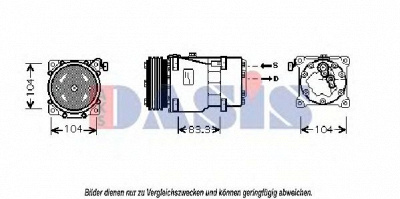 AKS DASIS 850731n -  Компрессор, кондиционер